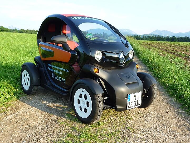 Macht richtig Spaß: Renaults Elektro-Flitzer Twizy. Die Flügeltüren sind abnehmbar.
