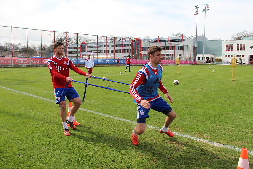Am Dienstag gab's an der Säbener Straße ein öffentliche Trainingseinheit. Hier gibt's die Bilder!