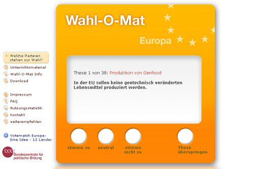 Wahl-o-Mat zur Europawahl