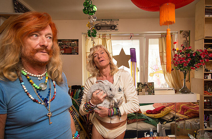 Die beiden im Zimmer von Stefan Öhlschläger.