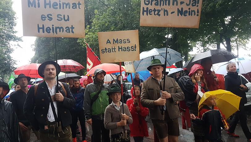 Aus ganz Bayern sind Demontranten gekommen. Aus ganz Bayern sind Demontranten gekommen.