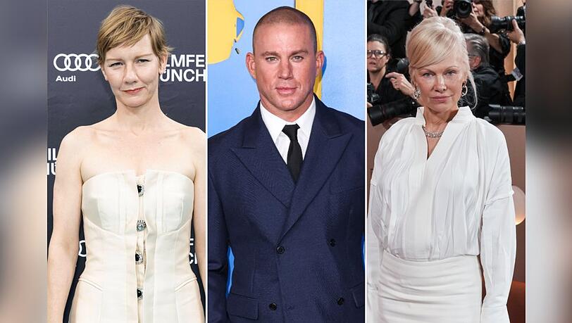Sandra H&uuml;ller (l.), Channing Tatum und Pamela Anderson werden allesamt in Berlin erwartet.