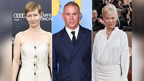 Sandra H&uuml;ller (l.), Channing Tatum und Pamela Anderson werden allesamt in Berlin erwartet.
