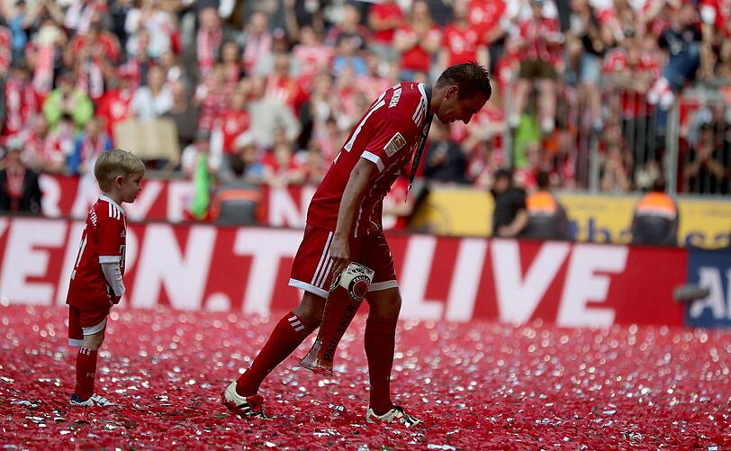 Die Bilder von der Meisterparty des FC Bayern.