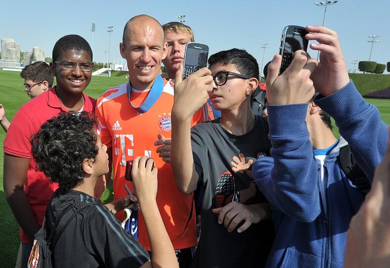 Tag 2 im Trainingslager des FC Bayern in Doha.