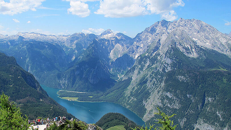 Beliebtes Urlaubsziel: der Königssee. Beliebtes Urlaubsziel: der Königssee.
