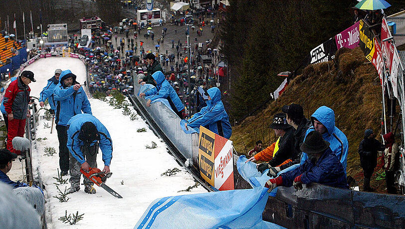 Hier wird das erste Springen der Vierschanzentournee stattfinden: die Skisprungschanze in Oberstorf. Hier wird das erste Springen der Vierschanzentournee stattfinden: die Skisprungschanze in Oberstorf.