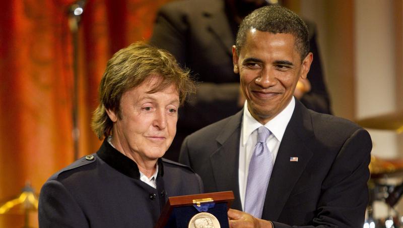 Zwei mächtige Männer: Paul McCartney und Barack Obama Zwei mächtige Männer: Paul McCartney und Barack Obama