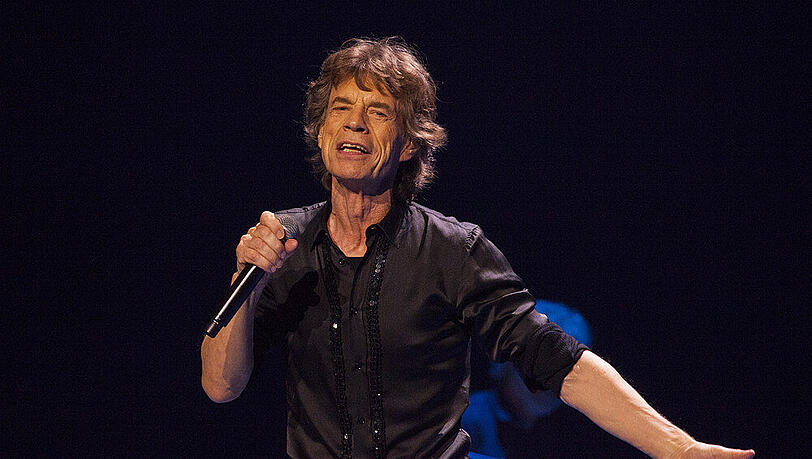 Mick Jagger bei einem Konzert in Chicago Mick Jagger bei einem Konzert in Chicago