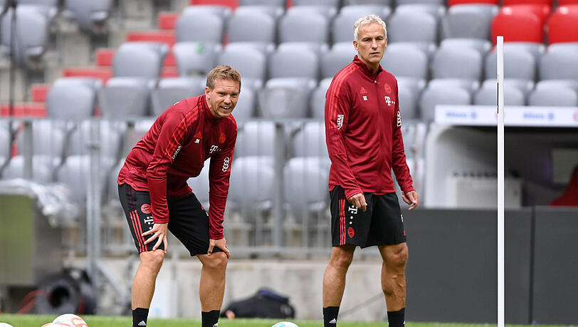 Julian Nagelsmann mit Co-Trainer Xaver Zembrod.