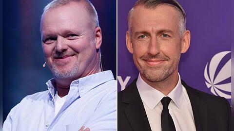 Stefan Raab (l.) und Sebastian Pufpaff treten am Mittwochabend in direkte Konkurrenz zueinander.