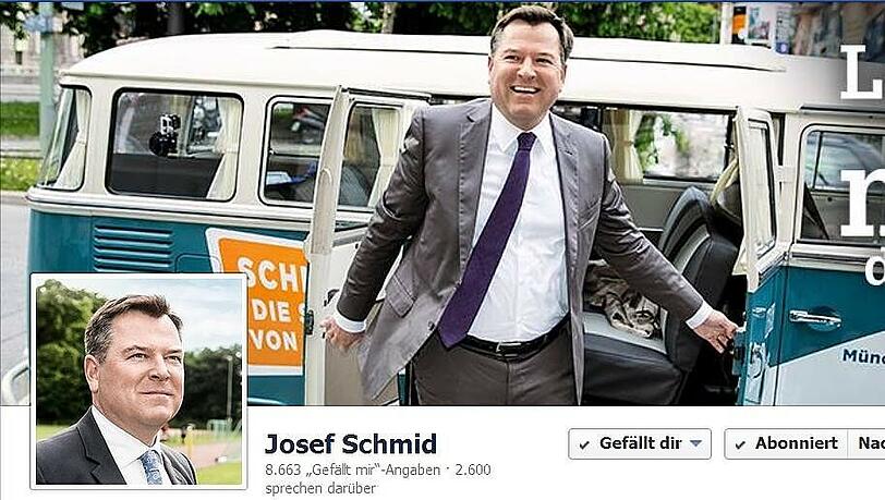 Das ist die Facebook-Präsenz von Reiters Herausforderer Josef Schmid. Der CSU-Politiker hat rund 1000 Likes mehr als sein Kontrahent. Das ist die Facebook-Präsenz von Reiters Herausforderer Josef Schmid. Der CSU-Politiker hat rund 1000 Likes mehr als sein Kontrahent.
