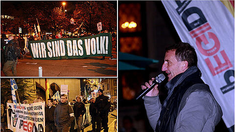 Auch am Montag "spazierte" Pegida wieder durch München. Hier gibt's die aktuellen Bilder.