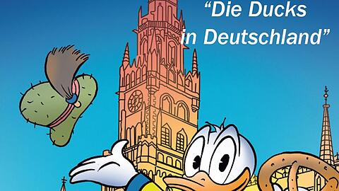 Daisy treibt sich auf dem Marienplatz herum.