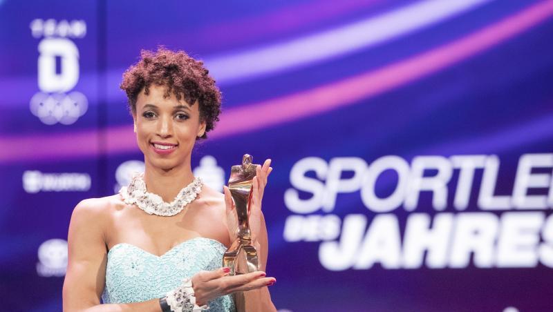 Weitspringerin Malaika Mihambo wurde zum zweiten Mal nach 2019 als Sportlerin des Jahres geehrt.