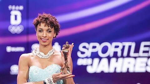 Weitspringerin Malaika Mihambo wurde zum zweiten Mal nach 2019 als Sportlerin des Jahres geehrt.