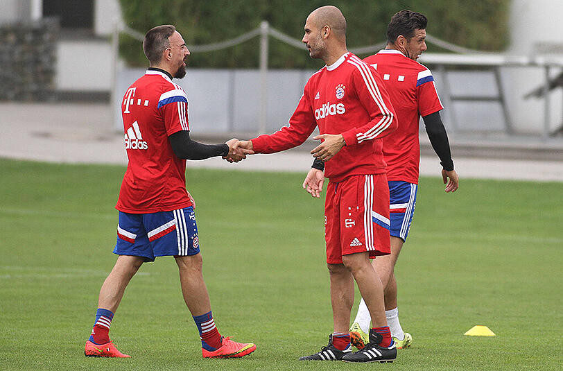 Guardiola kann wieder mit dem Offensiv-Star planen: Franck Ribéry ist rechtzeitig zum Champions-League-Auftakt fit.