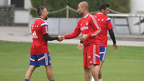 Guardiola kann wieder mit dem Offensiv-Star planen: Franck Ribéry ist rechtzeitig zum Champions-League-Auftakt fit.