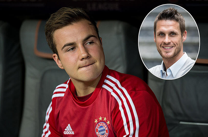 Sebastian Kehl (kl. Bild) spricht über die Karriere von Mario Götze. Er stehe am Scheideweg, so Kehl.