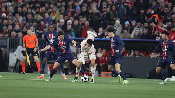Setzen Paris direkt unter Druck: Die Bayern um Jamal Musiala.