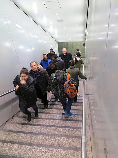 Umbau total: So sah es vergangene Woche im Hauptbahnhof-Zwischengeschoss aus...