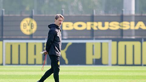 Trainer Niko Kovac möchte mit Borussia Dortmund im DFB-Pokal weit kommen. (Archivbild)