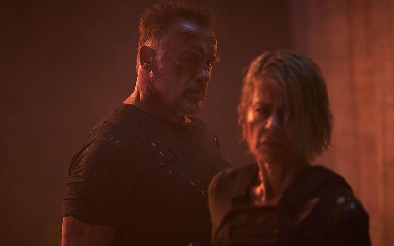 "Terminator: Dark Fate" ist auch ein Zusammentreffen von Arnold Schwarzenegger und Linda Hamilton.