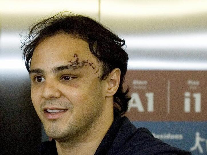 Felipe Massa kurz nach seiner Ankunft in Sao Paulo.