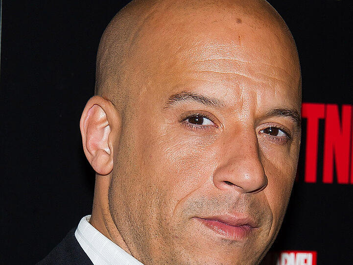 Vin Diesel bei einer Vorführung von "Guardians of the Galaxy"