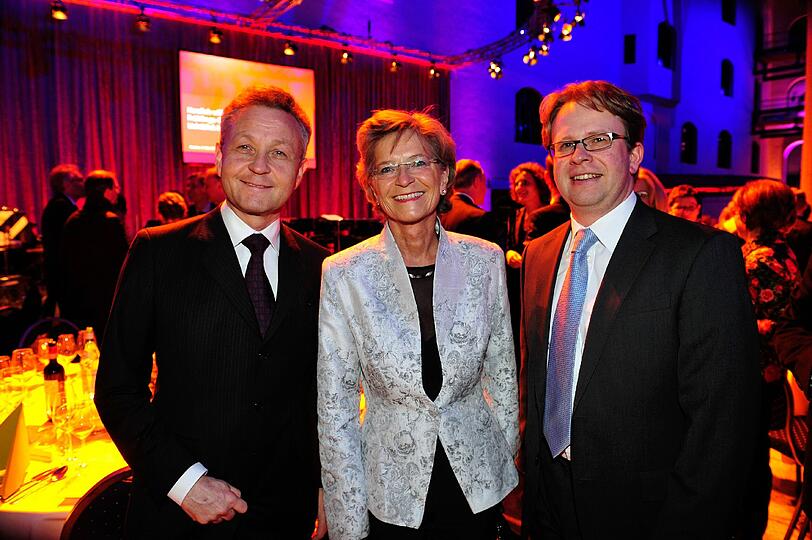BayWa-Chef Klaus Josef Lutz, Regionalbischöfin Susanne Breit-Keßler und Dr. Bernd Hochberger, Vorstandsmitglied der Stadtsparkasse München.