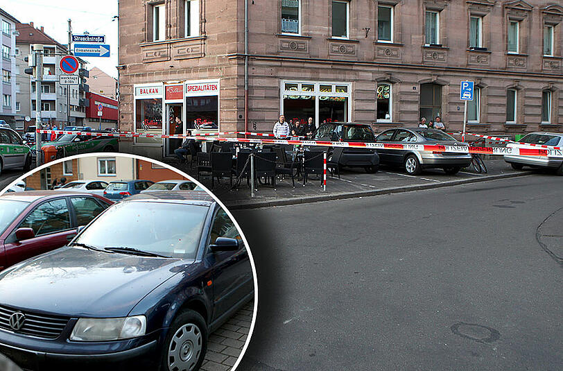 In Nürnberg ist ein Mann vor einem Café in eine Menschengruppe gerast. Die Polizei ermittelt wegen Mordversuchs.