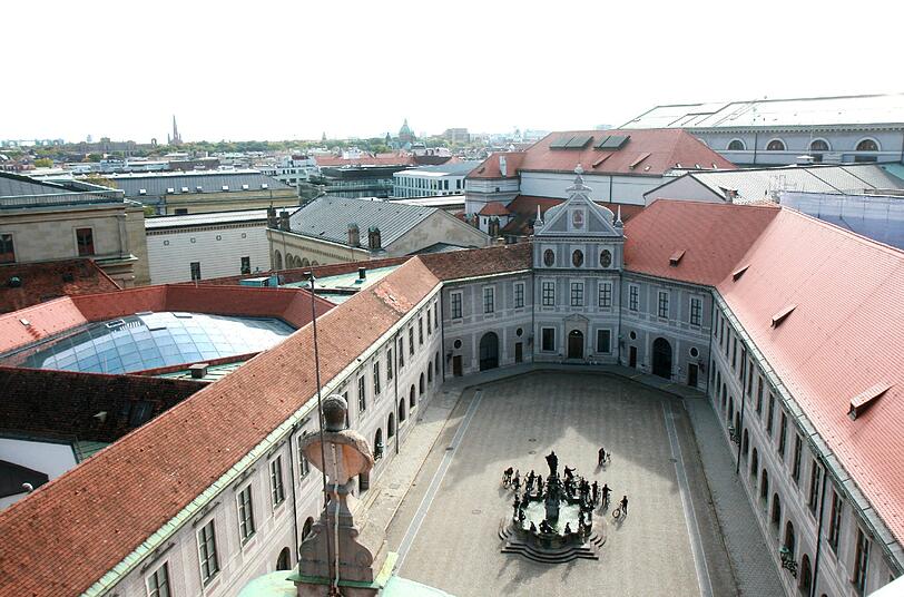 Der Brunnenhof der Residenz.