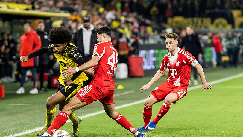 Traf traumhaft f&uuml;r den FC Bayern: Joshua Kimmich (rechts).