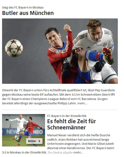 "Butler aus München" schreibt Süddeutsche.de.