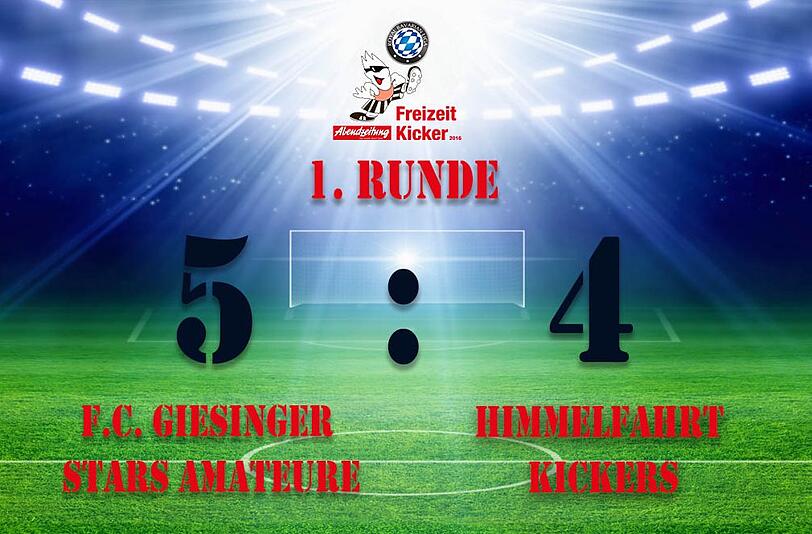Die Giesinger Stars gewannen die Partie mit 5:4 gegen die Himmelfahrt Kickers.