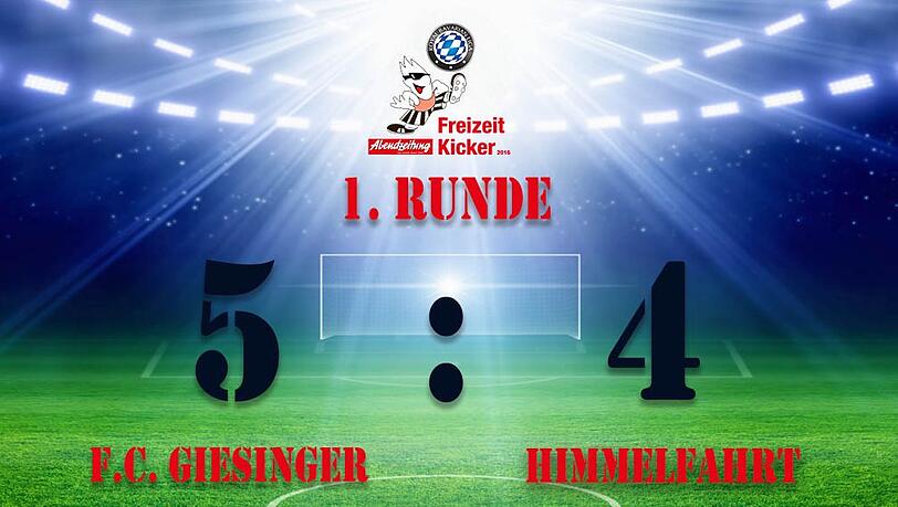 Die Giesinger Stars gewannen die Partie mit 5:4 gegen die Himmelfahrt Kickers. Die Giesinger Stars gewannen die Partie mit 5:4 gegen die Himmelfahrt Kickers.