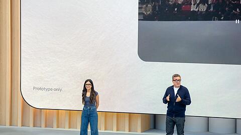 Die Akkus der Brillen, die Google bei seiner Entwicklerkonferenz zeigte, sollen den ganzen Tag halten. Noch sind es allerdings nur Prototypen.
