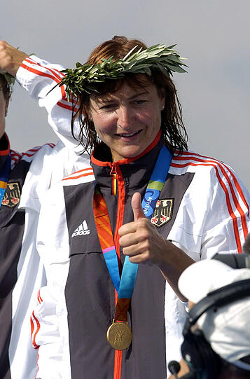 Platz 1 - Birgit Fischer: Seit 2008 ist die Kanutin die erfolgreichste Olympiateilnehmerin der Bundesrepublik. Mit acht Gold- und vier Silbermedaillen ist sie zudem die zweiterfolgreichste Olympionikin überhaupt.