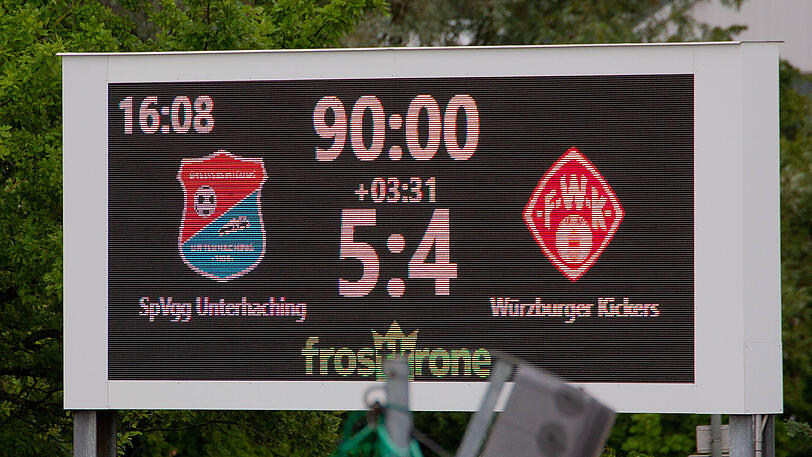 Spektakuläres Ergebnis: Haching dreht ein 2:4 in der Nachspielzeit in ein 5:4.