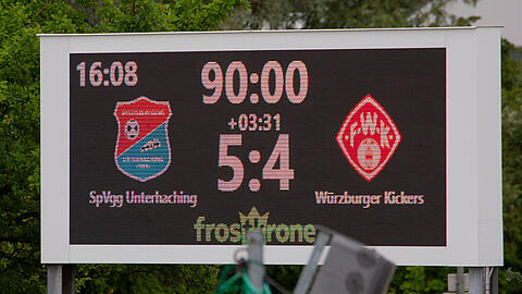 Spektakuläres Ergebnis: Haching dreht ein 2:4 in der Nachspielzeit in ein 5:4.