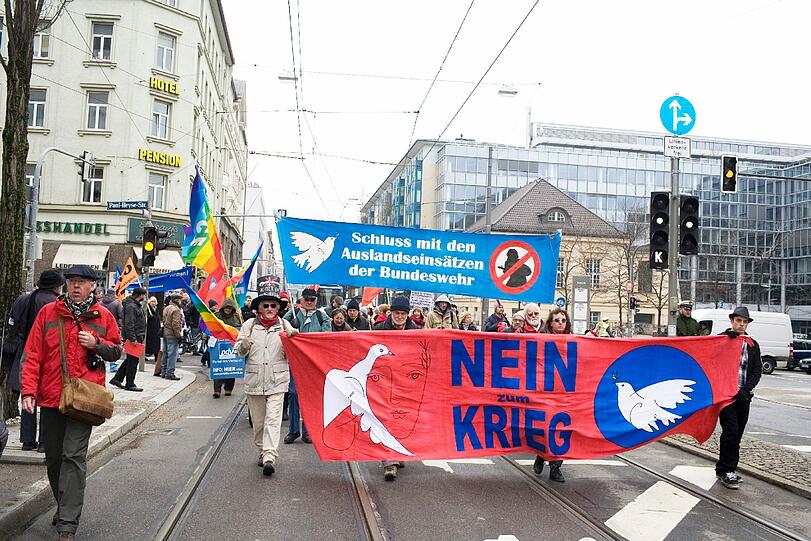 Nur knapp 600 beteiligten sich am Ostermarsch.
