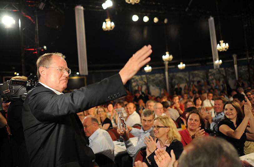 SPD-Kanzlerkandidat Peer Steinbrück in München. Die Bilder.