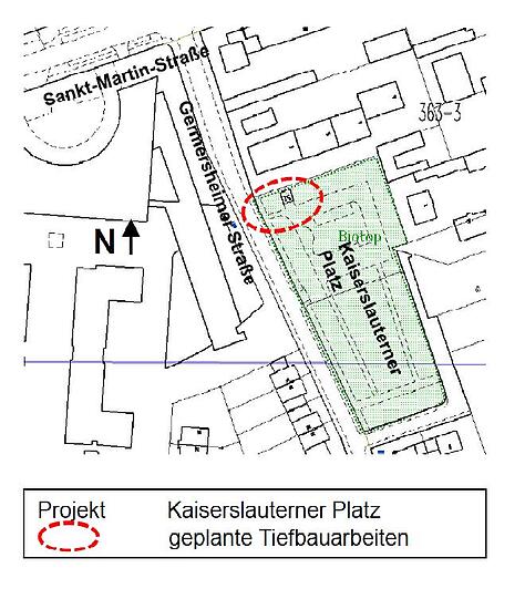 Während der Bauzeit wird der Platz vorübergehend gesperrt.