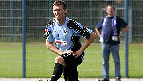 Benjamin Lauth beim Training mit 1860. Benjamin Lauth beim Training mit 1860.