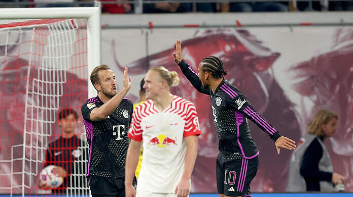 Harry Kane und Leroy Sané treffen gegen RB Leipzig.