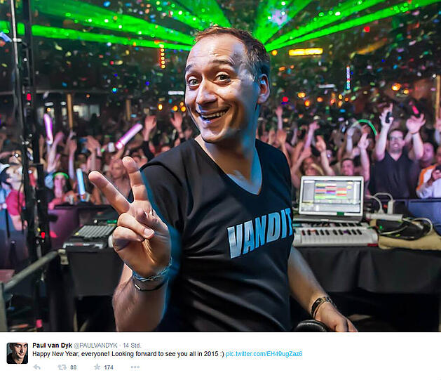 Weitere Bilder der Stars von Silvester: DJ Paul van Dyk