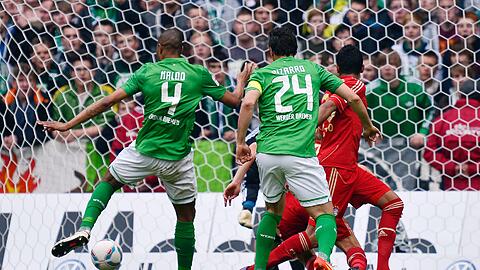 Der FC Bayern gewinnt in Bremen mit 2:1. Die Bilder vom Spiel!