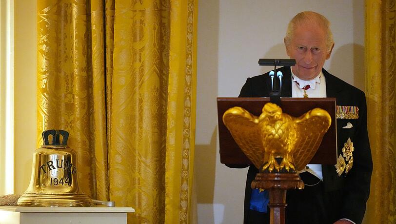 Die Glocke war einst auf dem U-Boot HMS "Trump" im Einsatz.