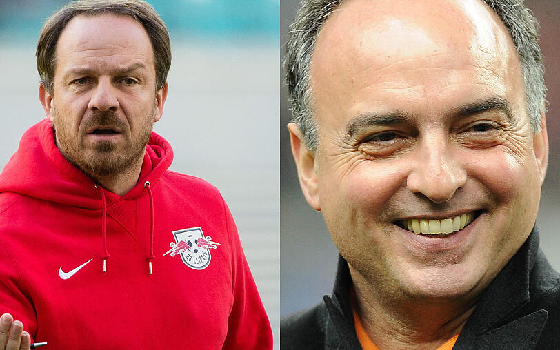 Ex-Nationalspieler Hansi Müller (rechts) hat sich mit seinen Bemerkungen zu Alexander Zorniger keine Freunde beim VfB Stuttgart gemacht.