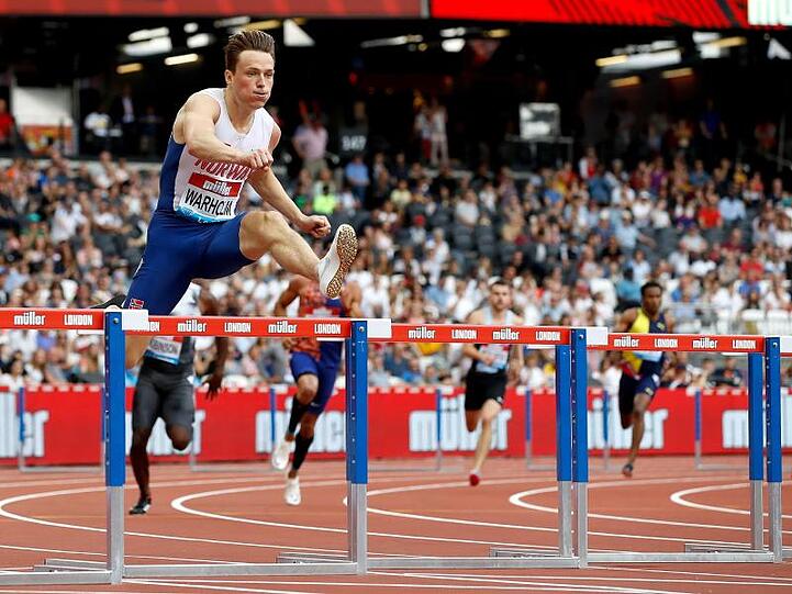Karsten Warholm stellte über 400 Meter Hürden einen Europarekord auf.